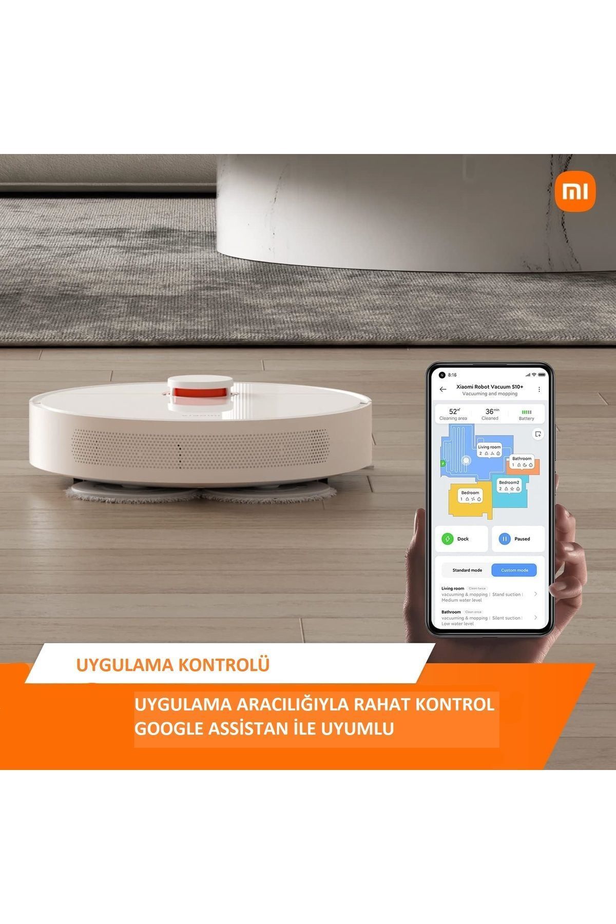 3D Engel Algıma Robot S10+ Akıllı Halı Tanıma Fonksiyonlu Premium Robot Süpürge 4000PA Emiş 6
