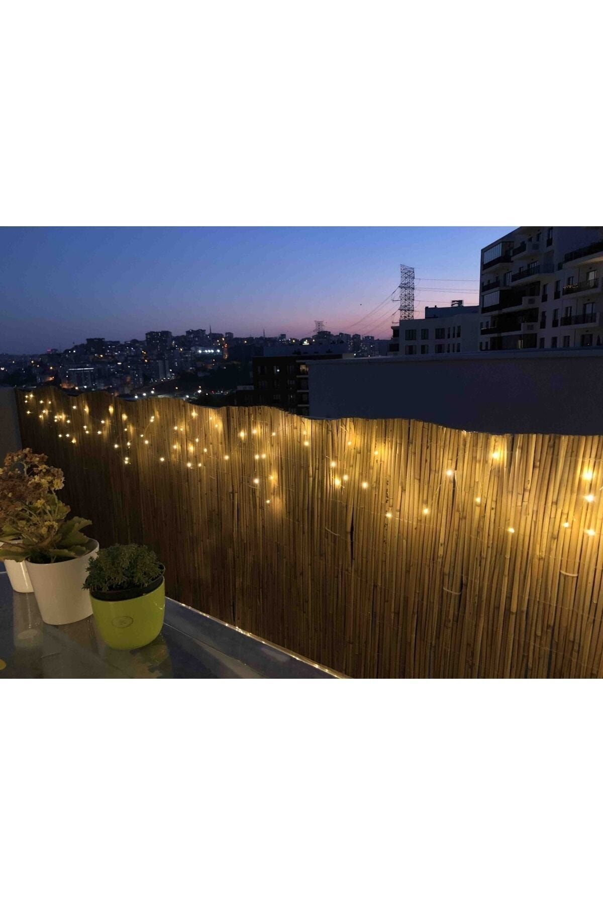 Doğal Kamış Hasır Çit 1 X5 Metre Balkon Çiti, Hasır Bambu Çit, Bahçe Çiti Ve Gölgelik