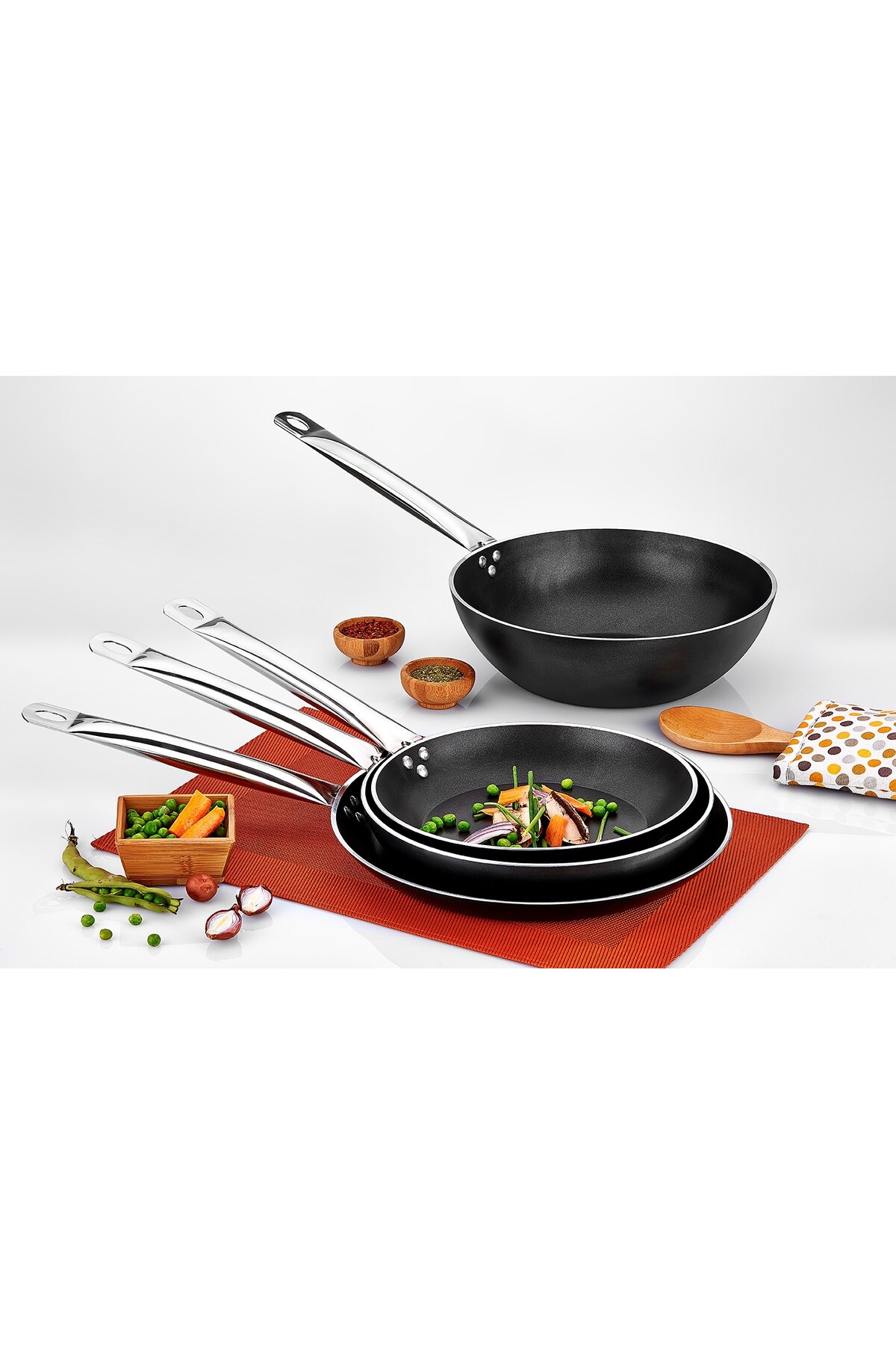 Net Çelik-Netçelik İnci Series Industrial Wok Pan - 24 cm 3
