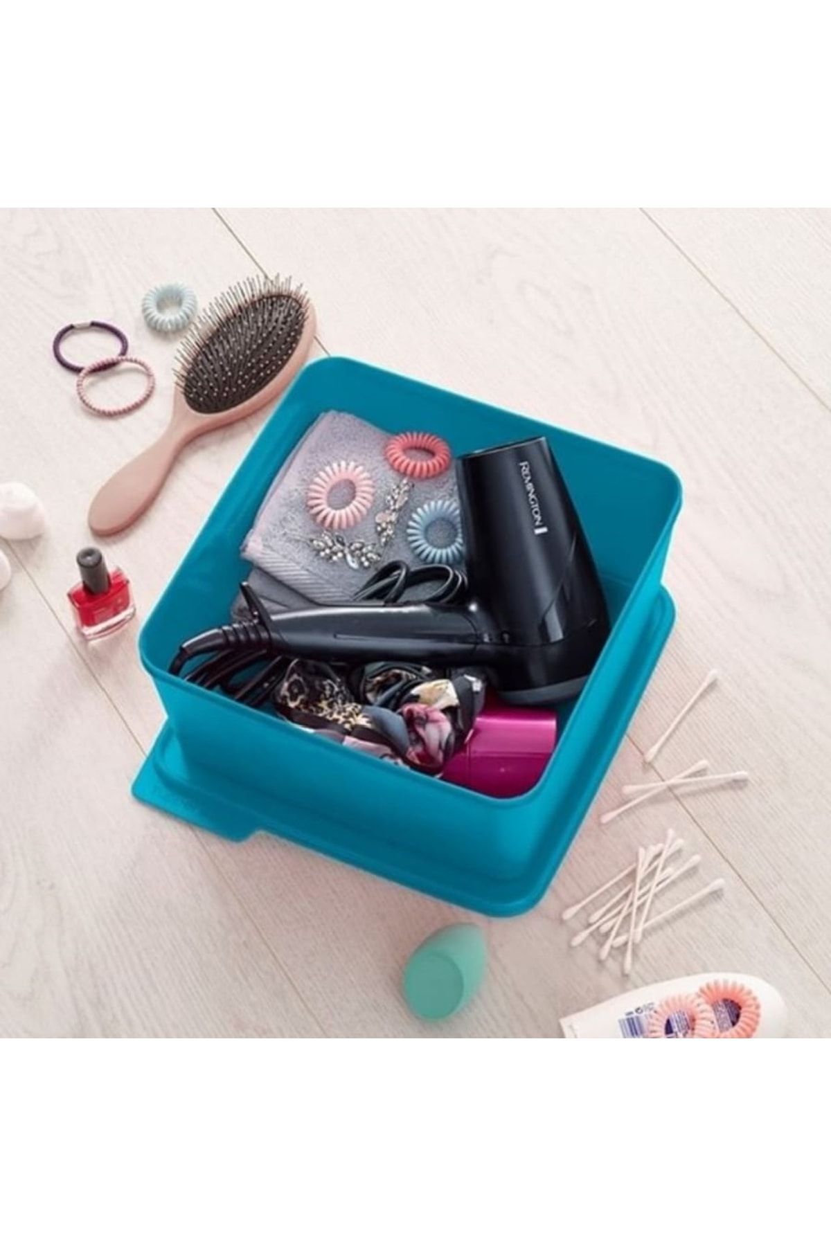 Tupperware-Square Storage Container 2.5 lt Multi-Purpose Storage Turquoise 3