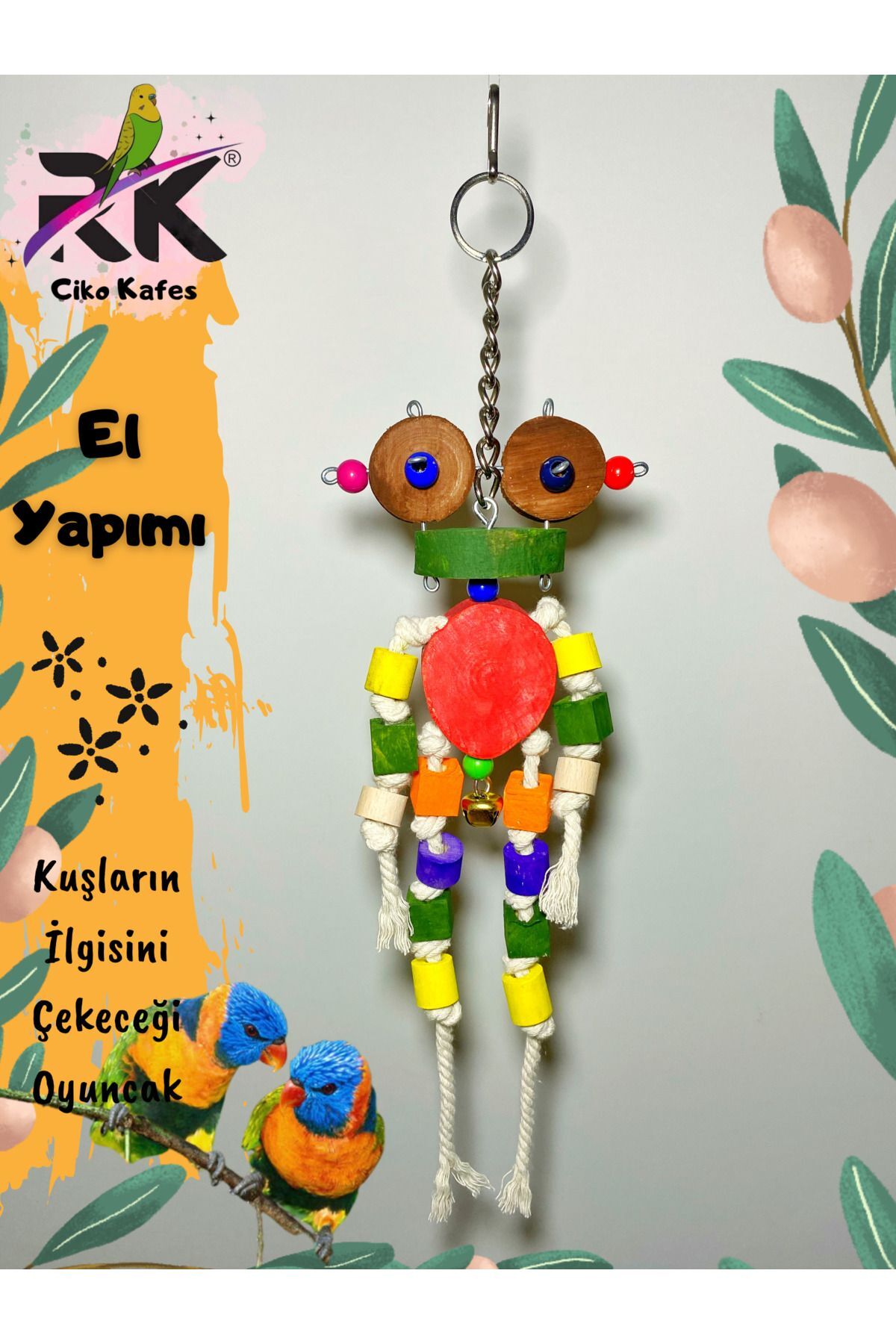 Ciko Kafes Robot Papağan Kuş Oyuncağı
