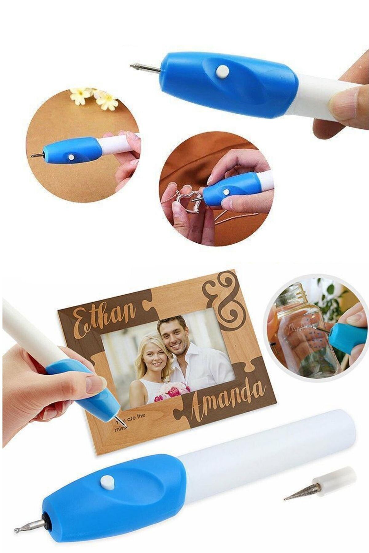 Utelips-قلم كتابة حروف من الخشب والخشب الزجاجي، قلم نحت النقش، قلم رسم احترافي للمبتدئين 7