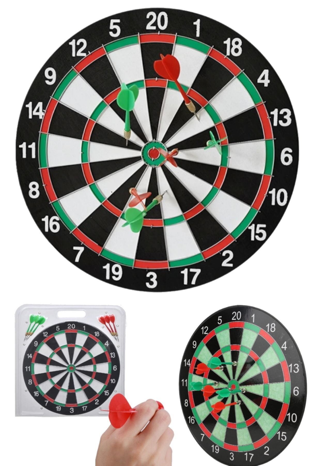 Utelips Büyük Boy Dart Seti Çelik Uçlu Kalın Kaliteli Dart Seti Portatif Spor Profesyonel Duvara Asılabilir