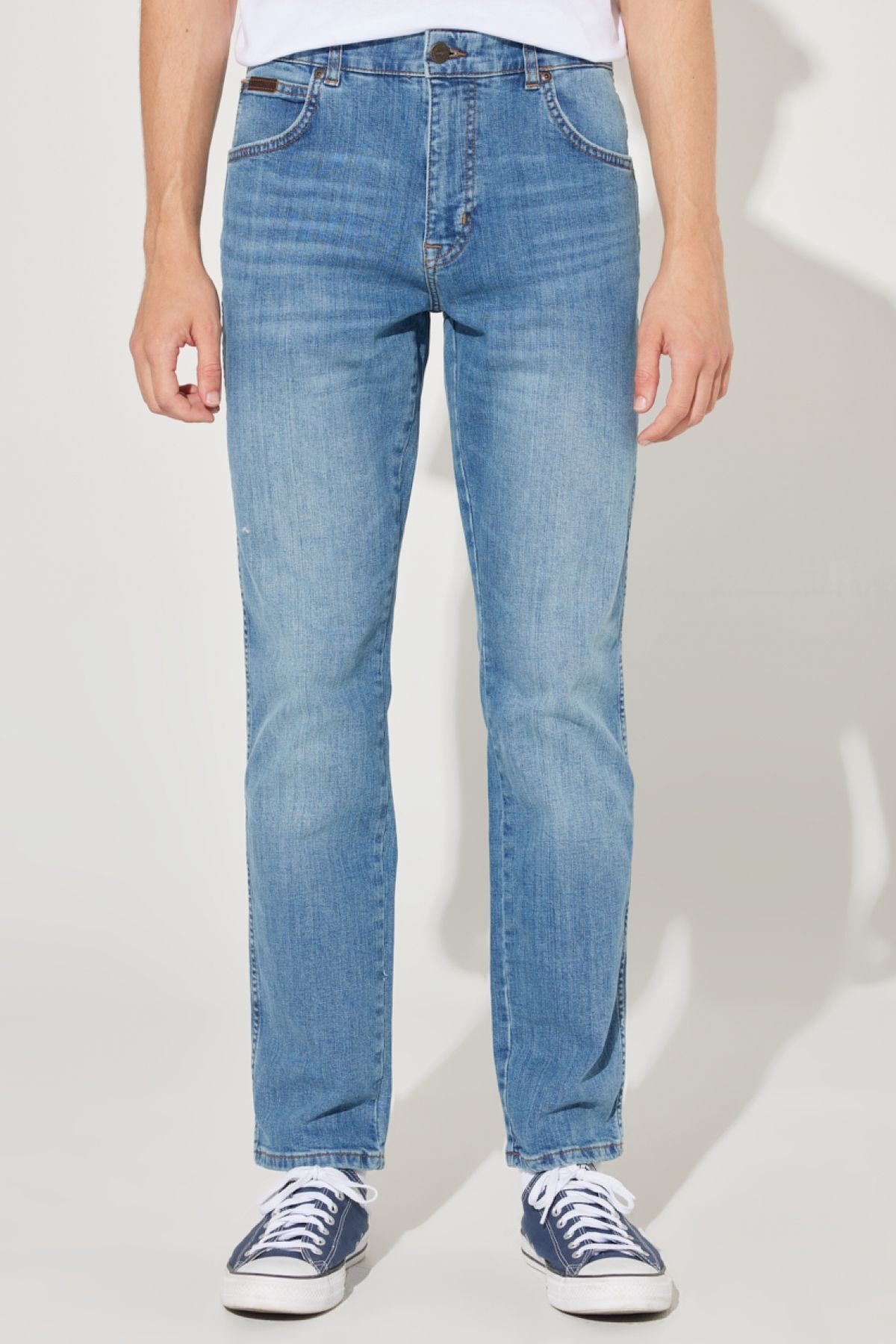 شلوار جین سبز مردانه تگزاس باریک و برش کمر آبی انعطاف پذیر Wrangler