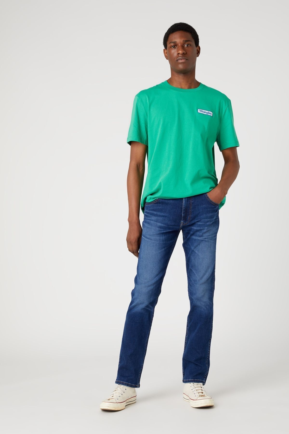 شلوار جین منعطف و منعطف استرایت گرینزبورو Wrangler