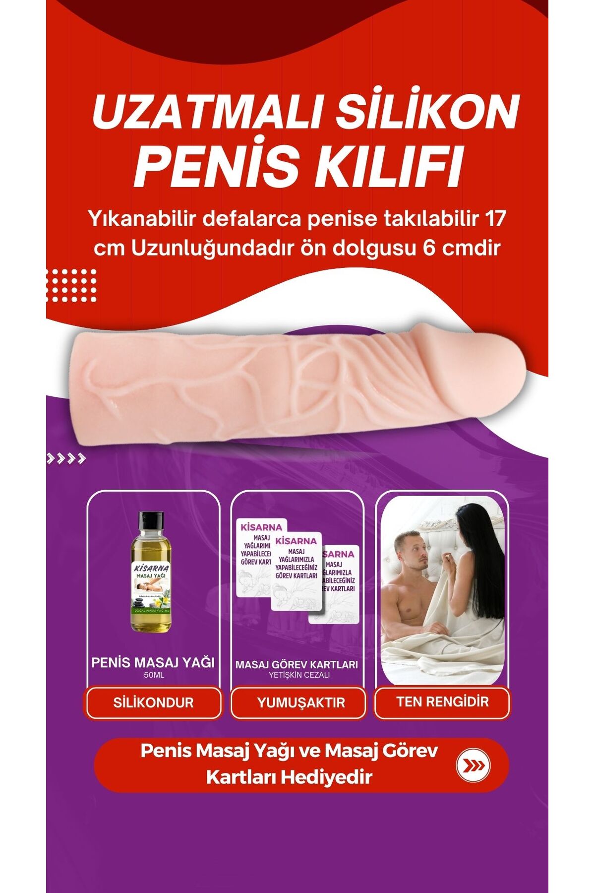 Kisarna Dolgulu 6 Cm Uzatıcı Prezervatif - Fiyatı, Yorumları