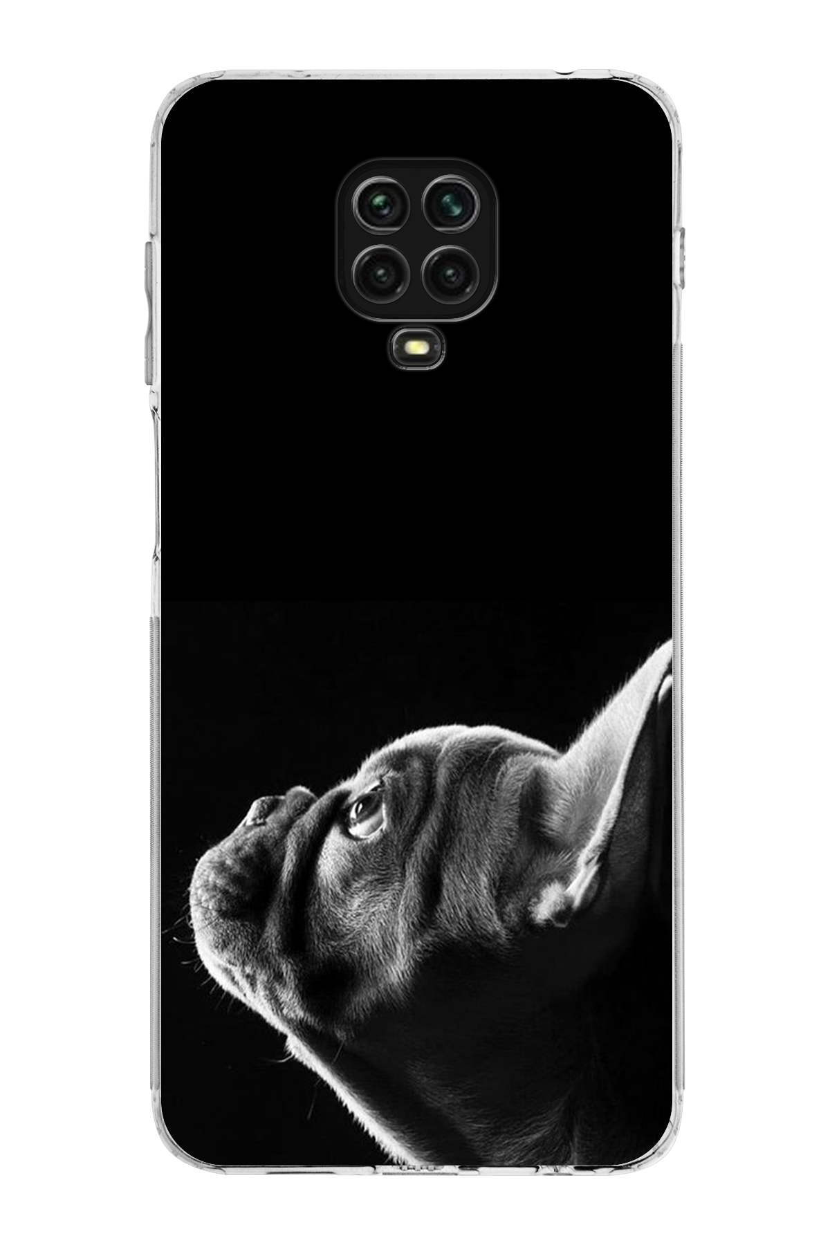 Xiaomi Redmi Note 9 Pro ile Uyumlu Köpek 1 Kamera Korumalı Şeffaf Kılıf