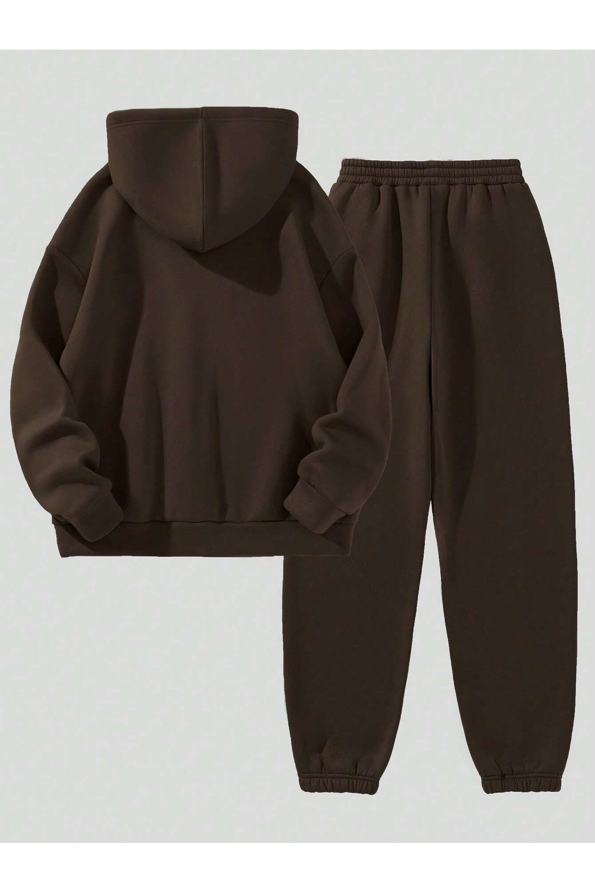 EYAX MODA UNISEX EŞOFMAN TAKIMI - BÜYÜK BEDEN KAPÜŞONLU TAKIM görsel 2