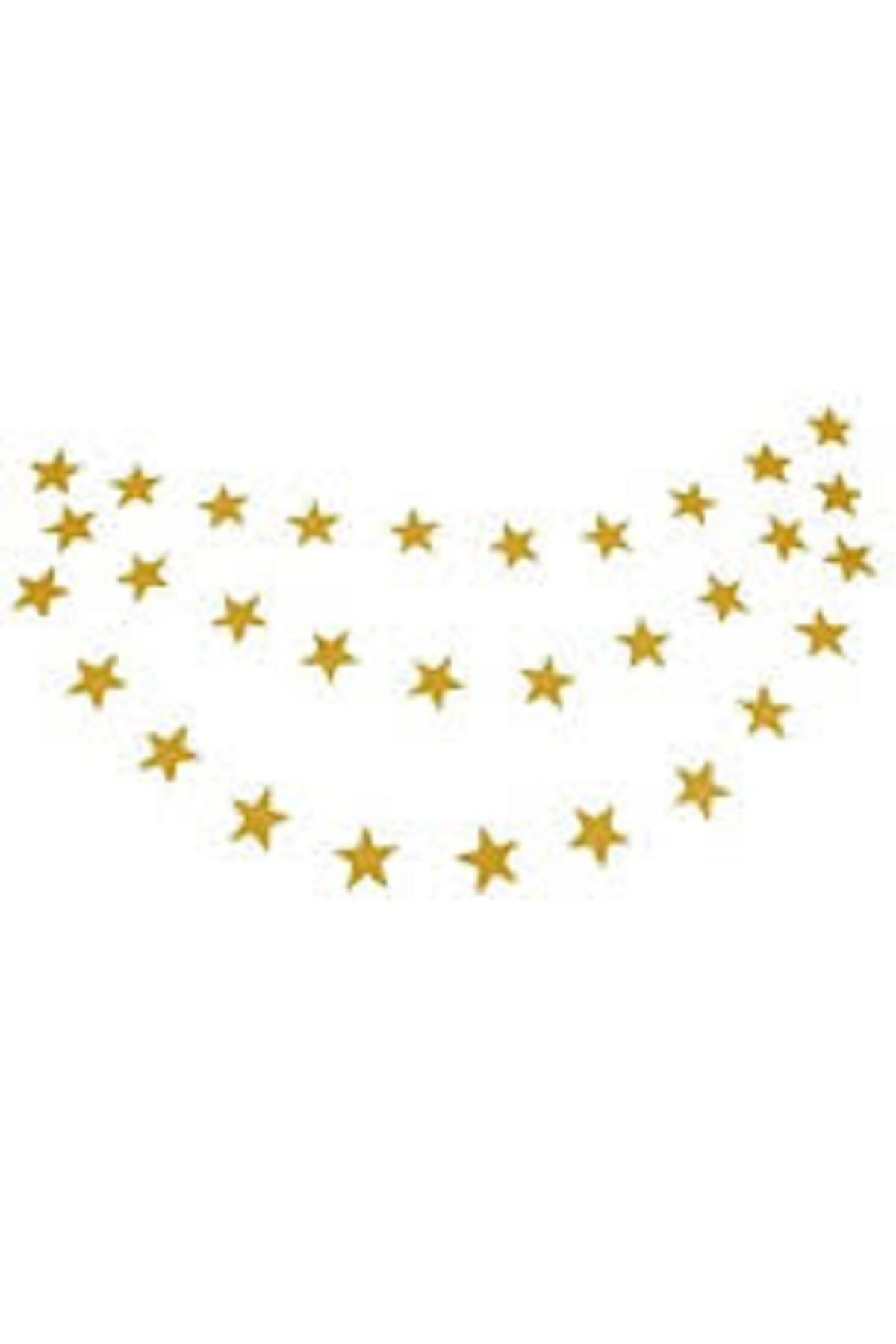 Görkem Toptan Gold Asmalı Yıldız Tavan Süslemeleri İpli Sarkıt Süs