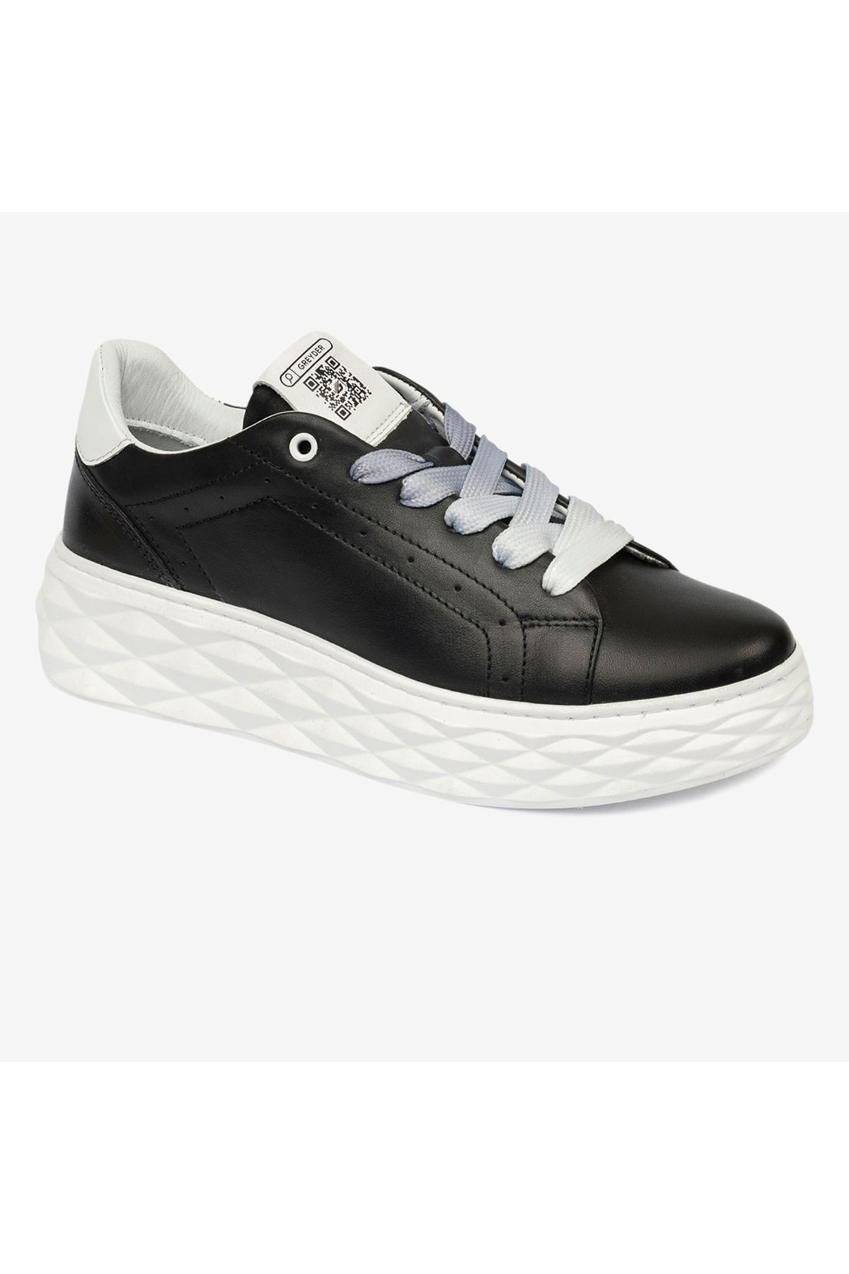 کفش کتانی مشکی زنانه چرم اصل 4y2sa33380 Greyder