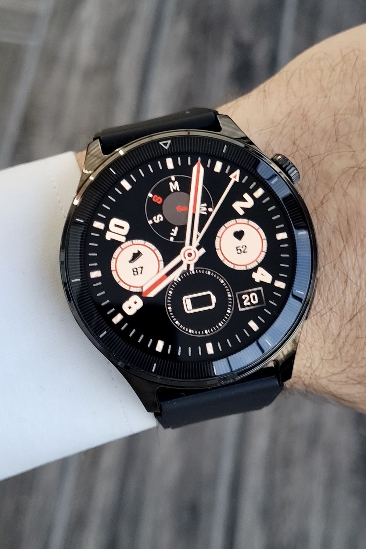 Daniel Klein-Black Color Android and iPhone Compatible Smart Watch with Replaceable Cord 4