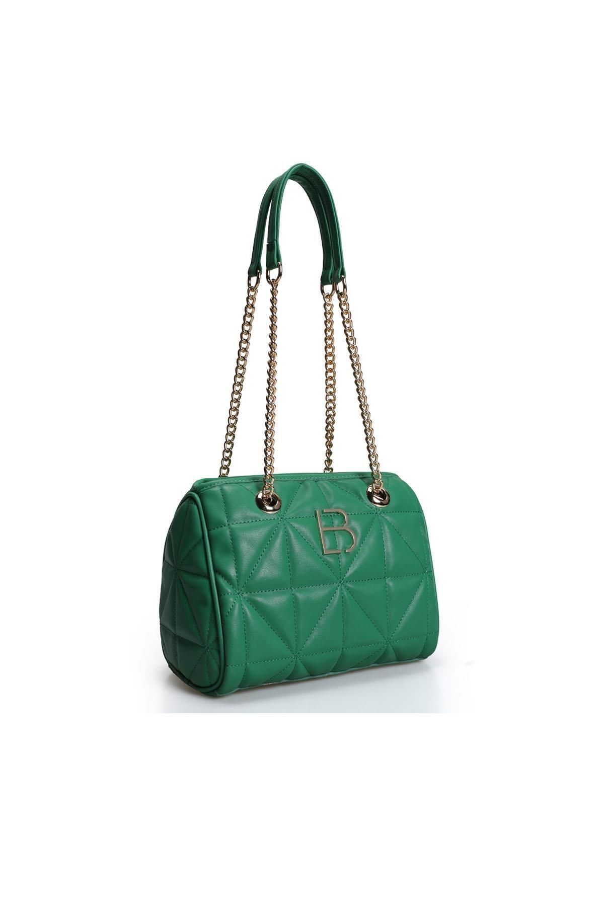 Lucky Bees-Gesteppte gemusterte Hand- und Schultertasche für Damen 7