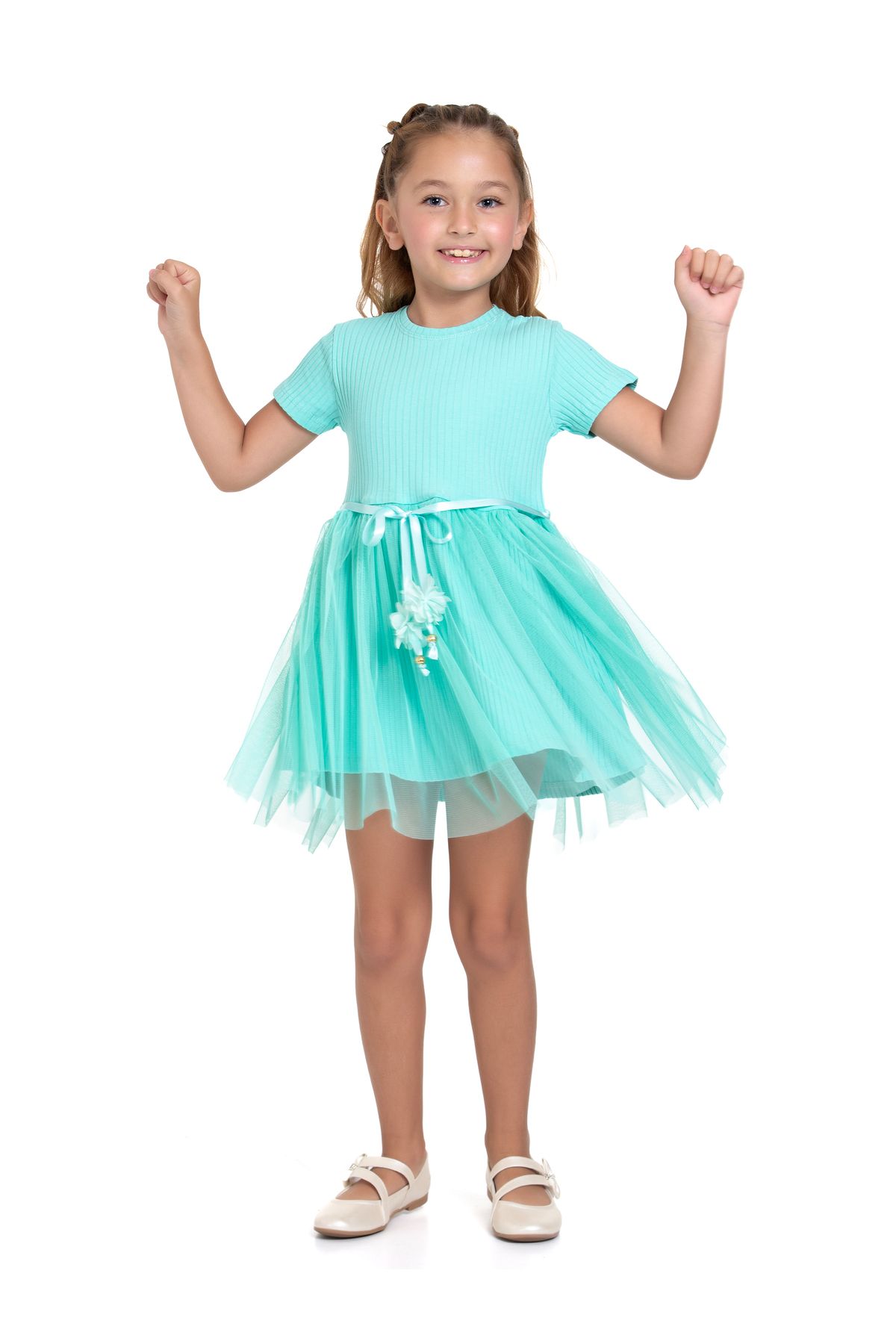 ADİFA KIDS-Girl's Dress with Tulle 5
