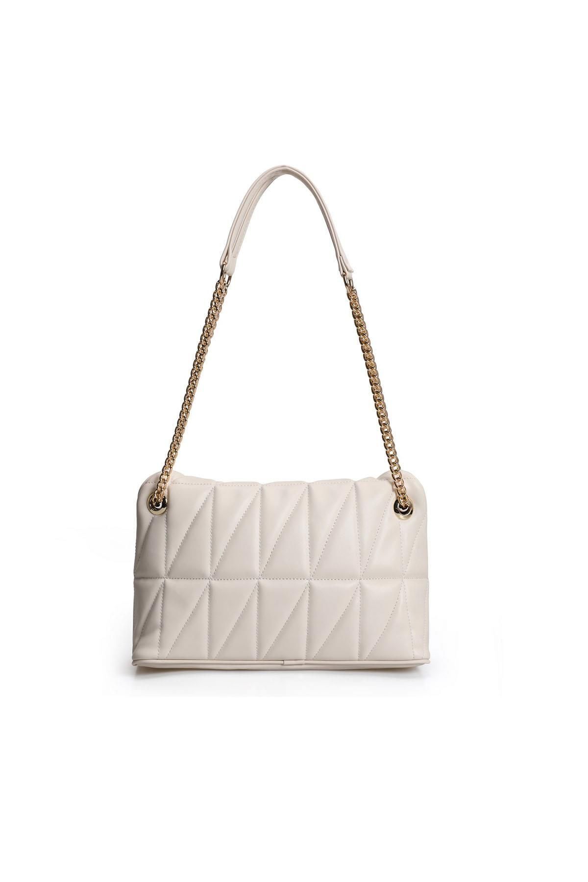 Lucky Bees-Gemusterte Hand- und Schultertasche für Damen mit Kettenriemen 6