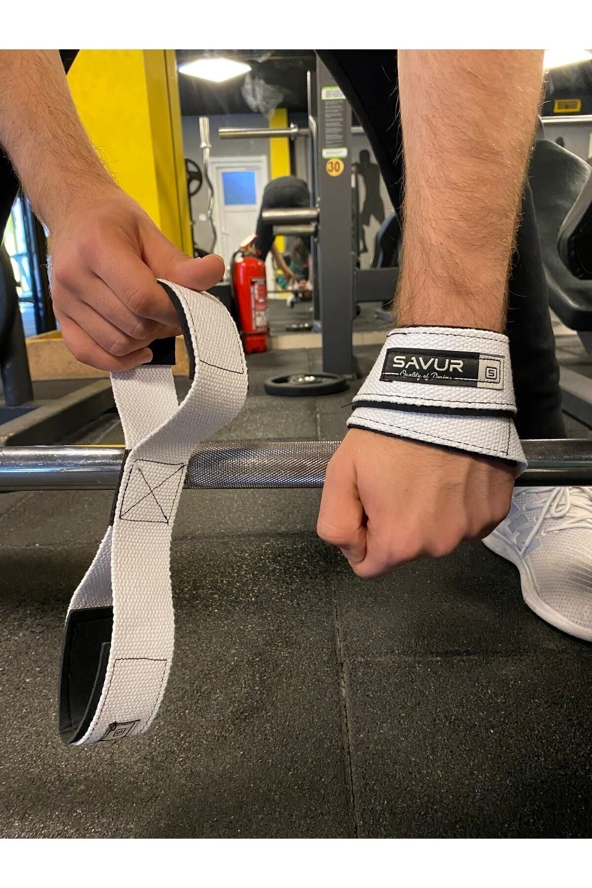 SAVUR Fitness Lifting Straps / 8 Loop Straps