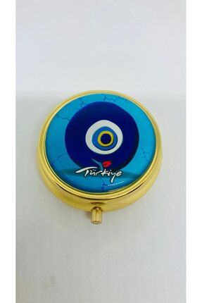 HAN EL SANATLARI İLAÇ KUTUSU SAKLAMA KABI METAL YUVARLAK