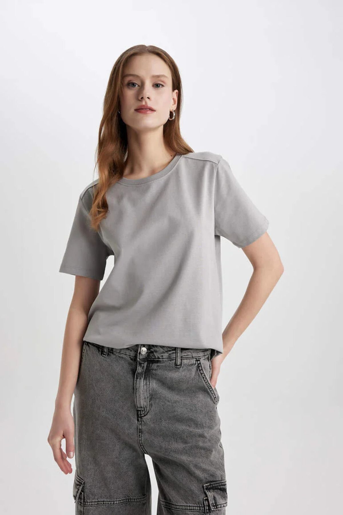 تی شرت زنانه دفاکتو | 24Y801005417 Defacto - Image 3