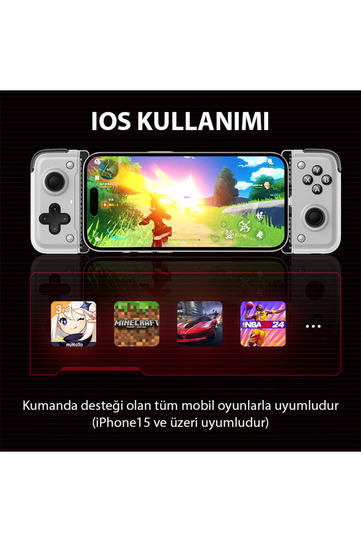 Memo-WHITE S2 Mobile Controller - Phone and Game Console 4