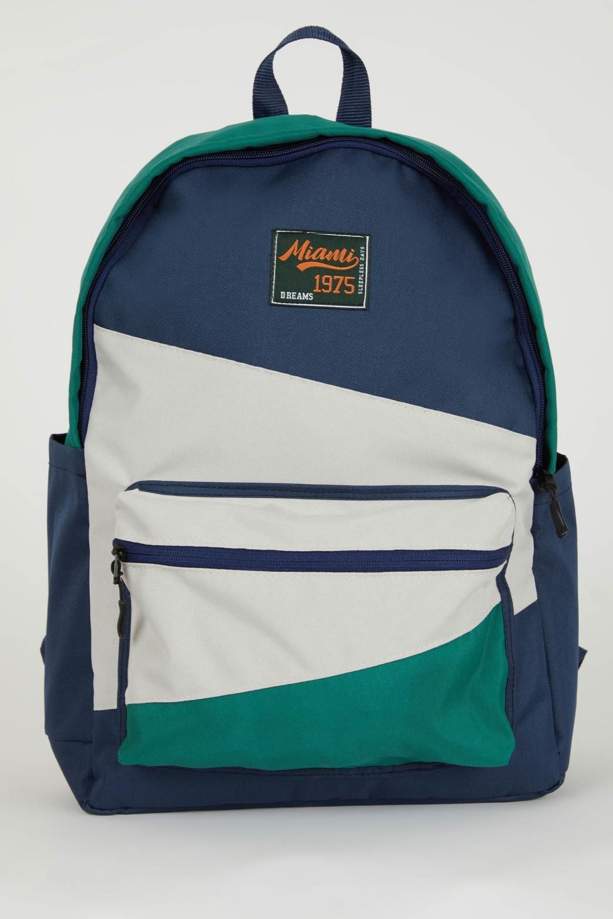 DeFacto-STD Unisex-Schulrucksack – wasserdichter Stoff, A9333axns Classic 1