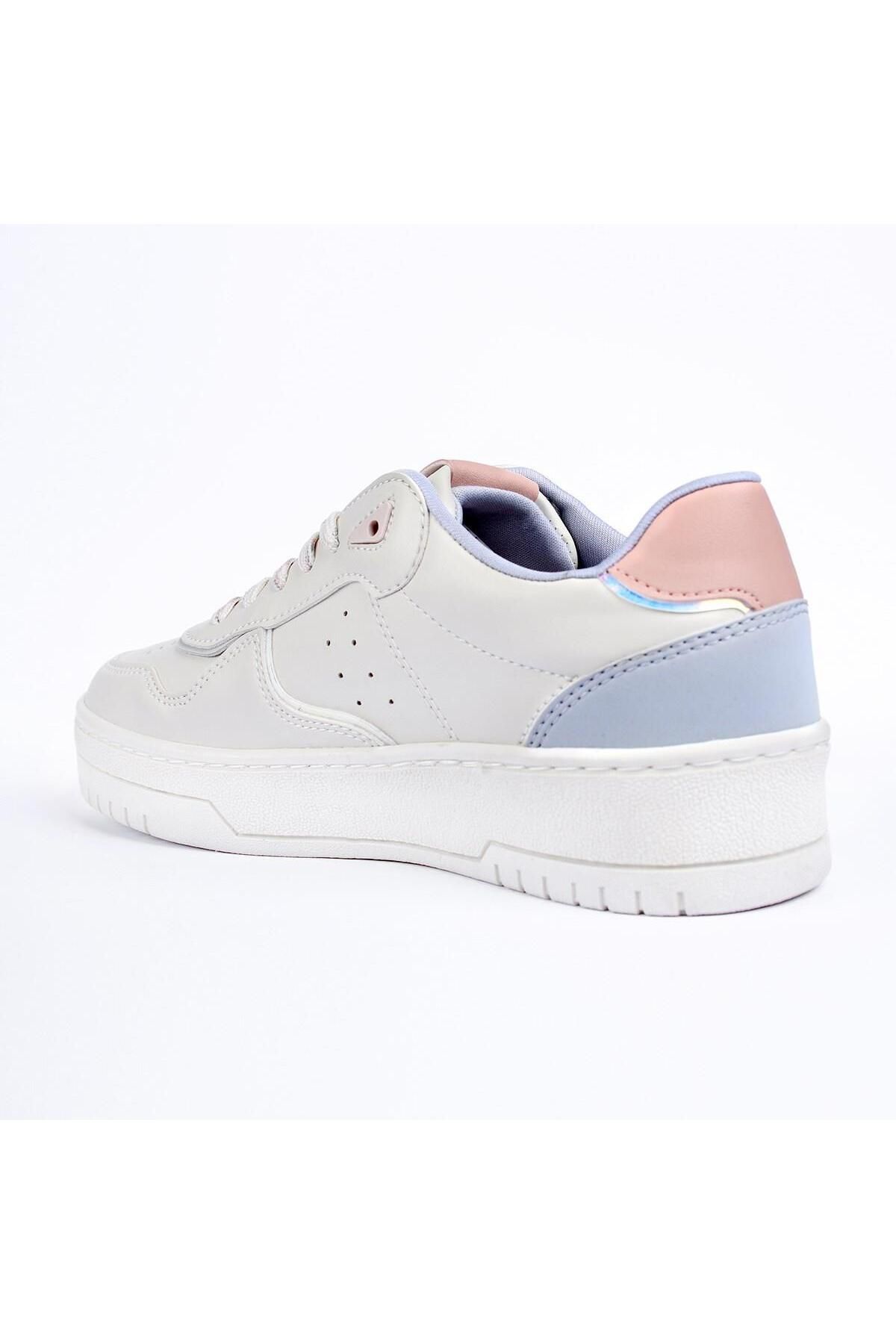Stars Cluster-Pantofi sport de damă, alb, roz, gri, First Star 3