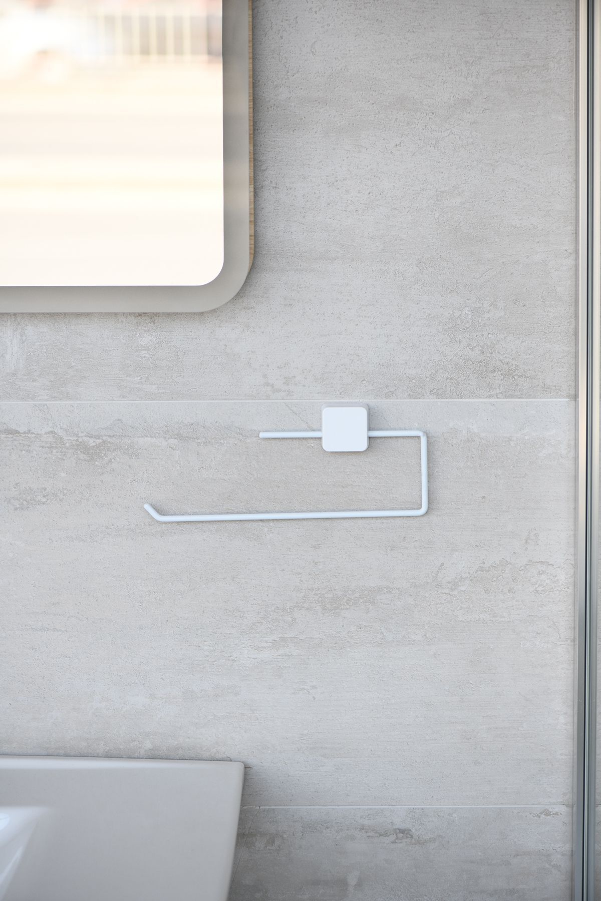 Lifetime Stainless Adhesive Roll Paper Holder, Paper Towel Holder White