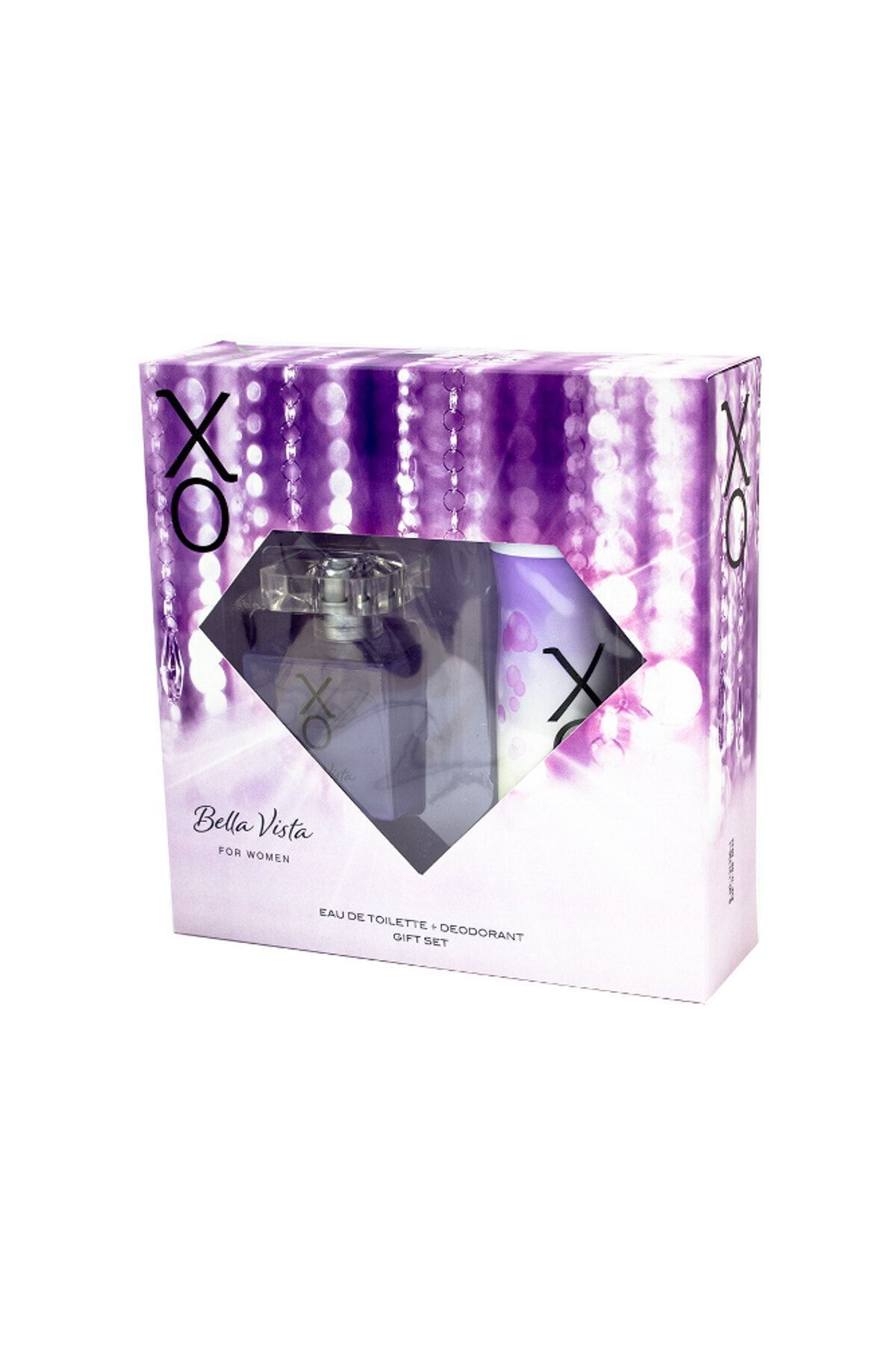 ست عطر زنانه دئودورانت Bella Vista Edt 100 ml + 125 ml 86906056627218 Xo
