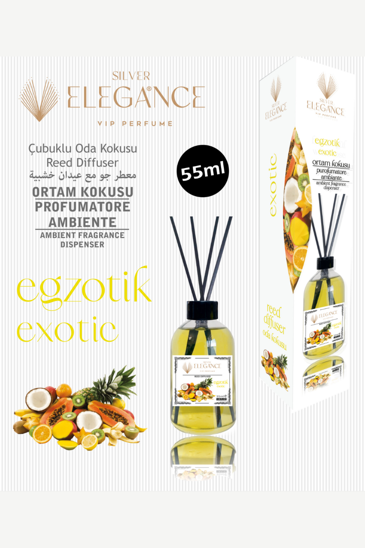 Özel Fiyat - Exotic Reed Diffuser Bambu Çubuklu Oda Kokusu (55 ML)