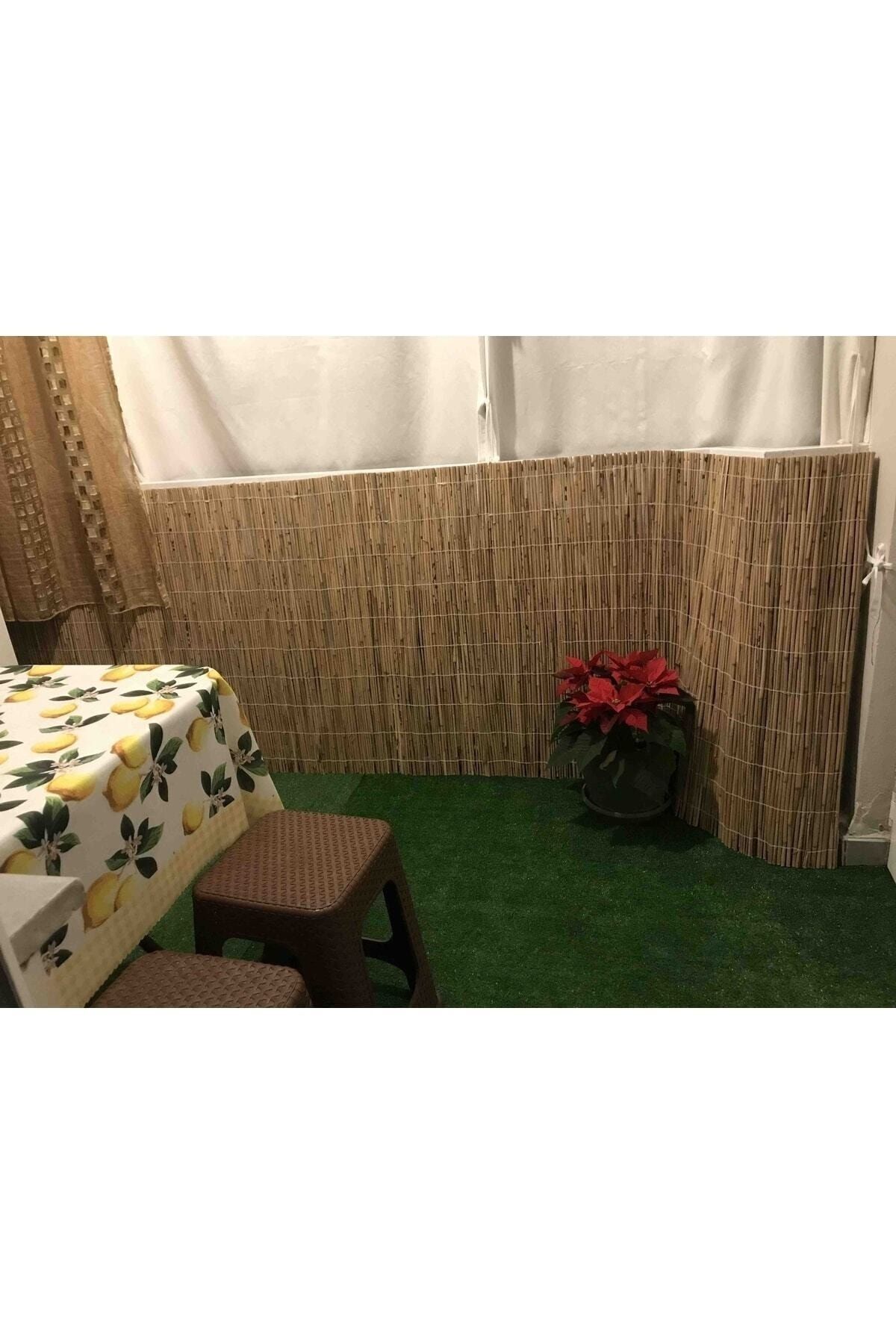 Doğal Kamış Hasır Çit 1 X5 Metre Balkon Çiti, Hasır Bambu Çit, Bahçe Çiti Ve Gölgelik 4