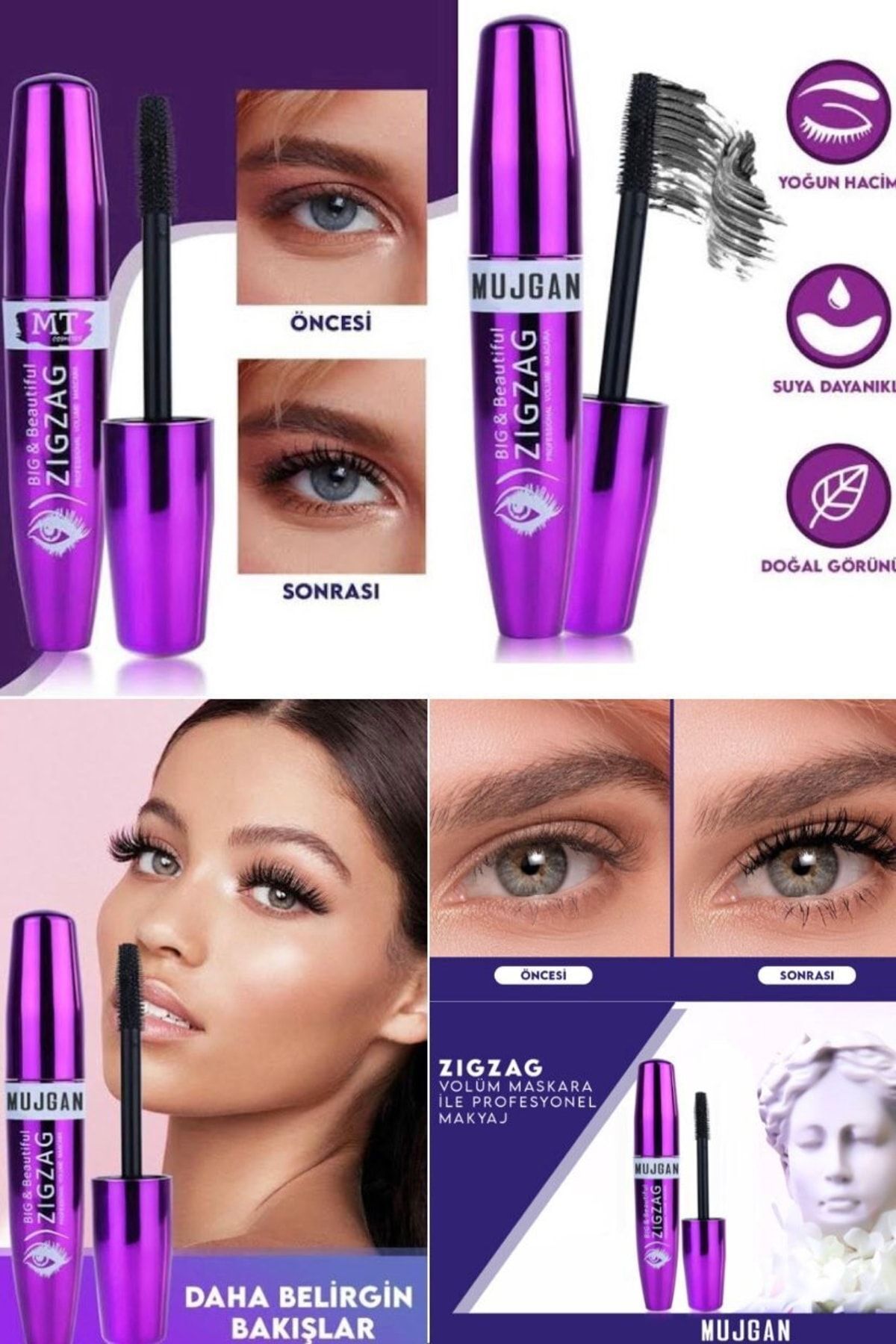 Utelips-Extra Volume Adding Zigzag Mascara Attractive Dense Mascara Zigzag Feature Lasting Non-Flowing Stylish 8