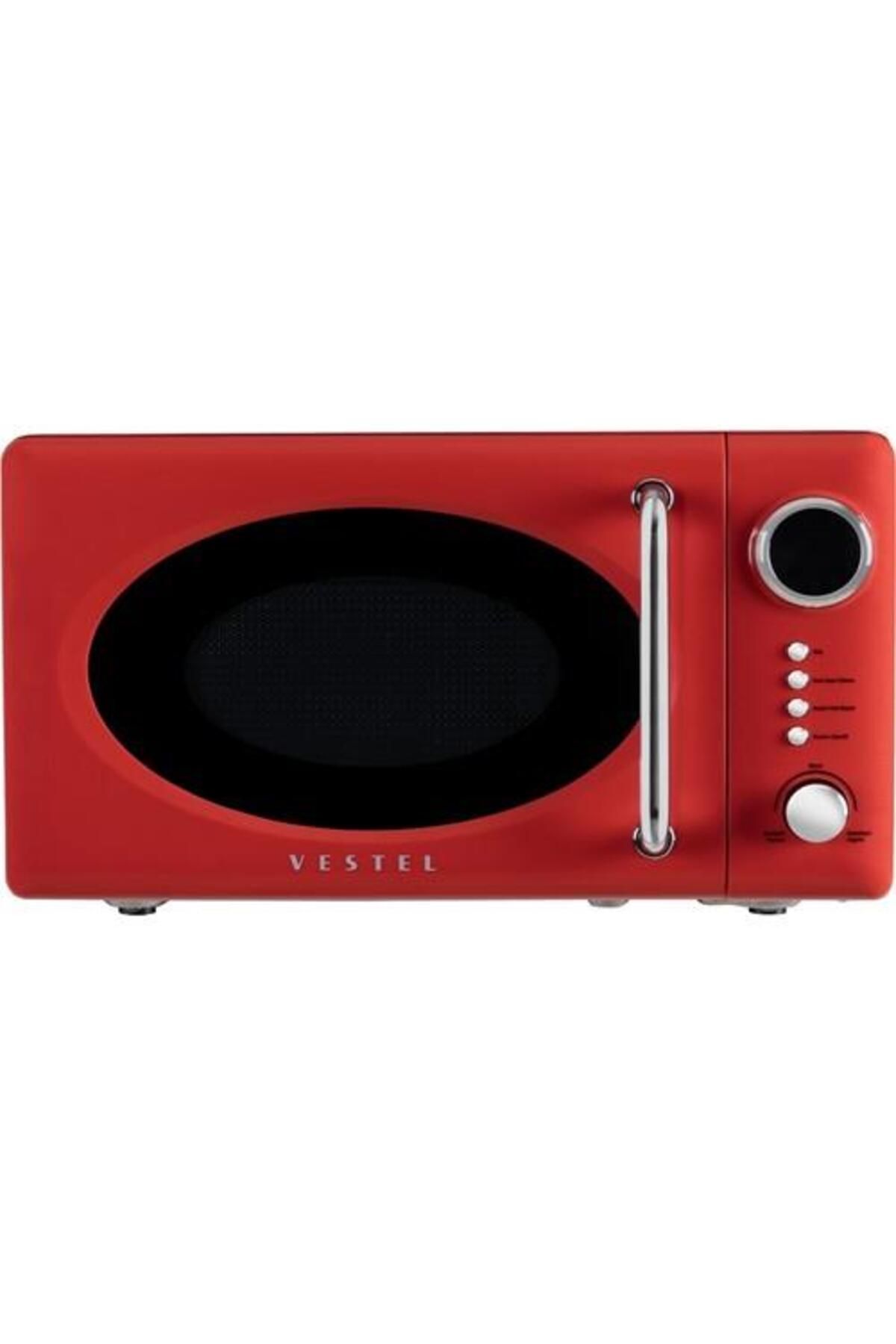 teknotrust 20 L ve altı Md 20 Yd Retro Kırmızı 20 Lt Mikrodalga Fırın 1000 W ve Altı Solo Kırmızı Digital Retr
