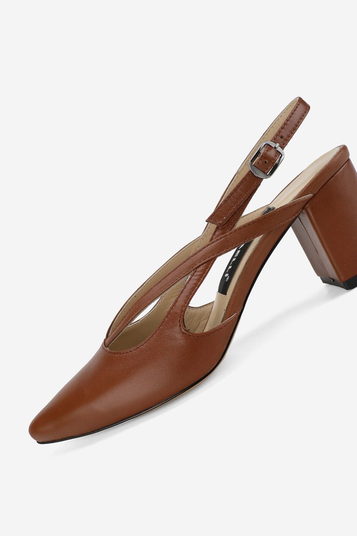 TUNAELLİ-PANTOFI DE FEMEIE TABAN PIELE VERITĂ 34-35-41-42 NUMĂR TACURI SPATE DESCHIS 6