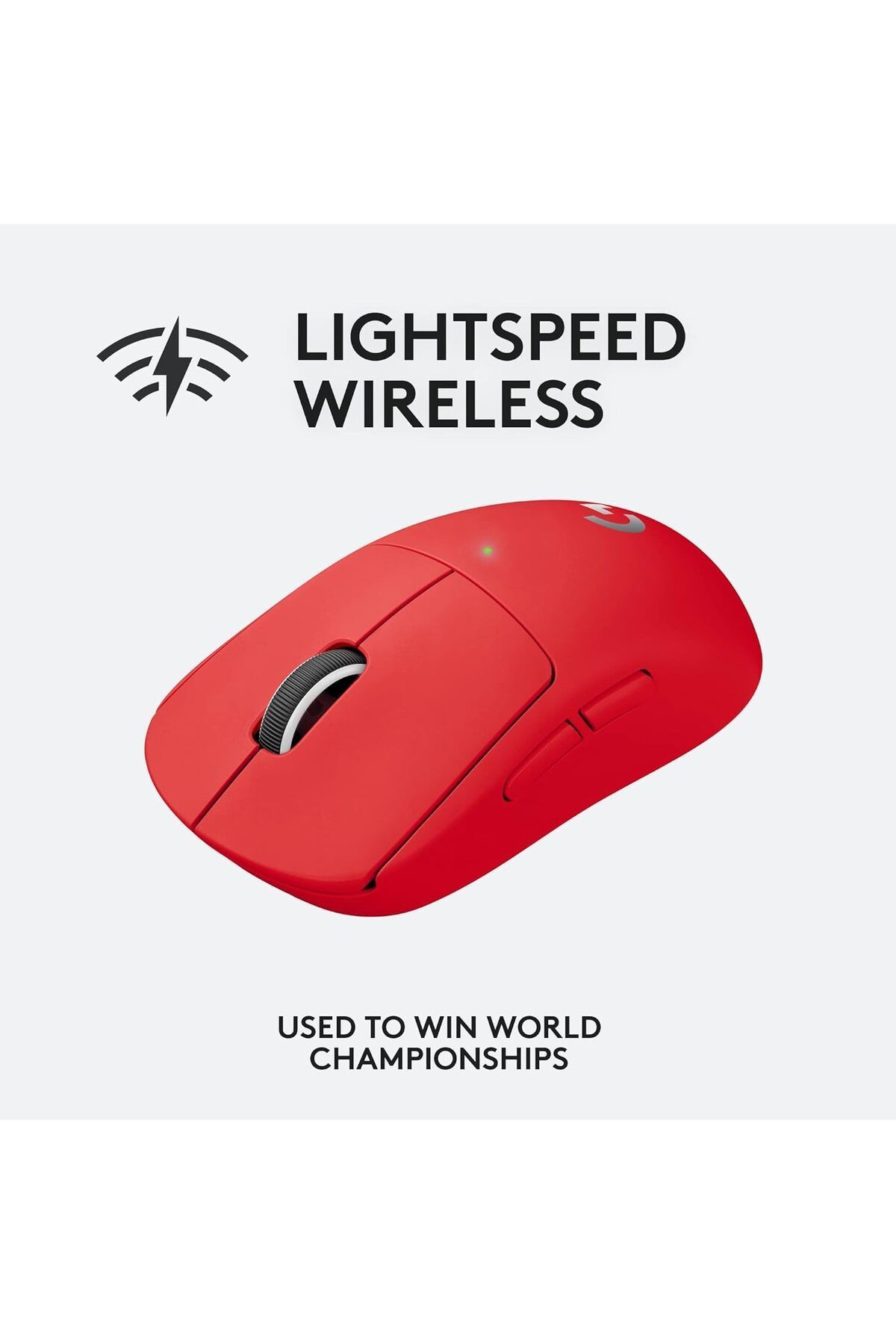 logitech-G PRO X SUPERLIGHT - ماوس ألعاب لاسلكي أحمر، مستشعر HERO 25K، 25.600 نقطة لكل بوصة 4