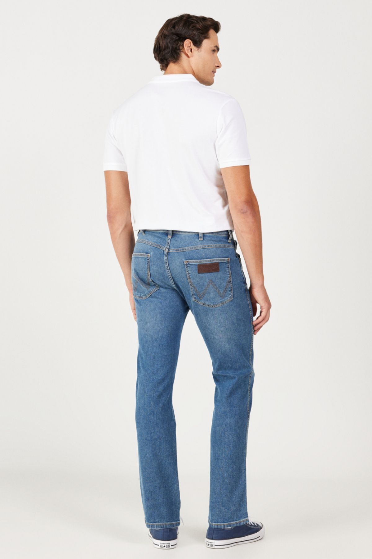 شلوار جین آبی مردانه آریزونا مستقیماً مناسب انعطاف پذیر Wrangler
