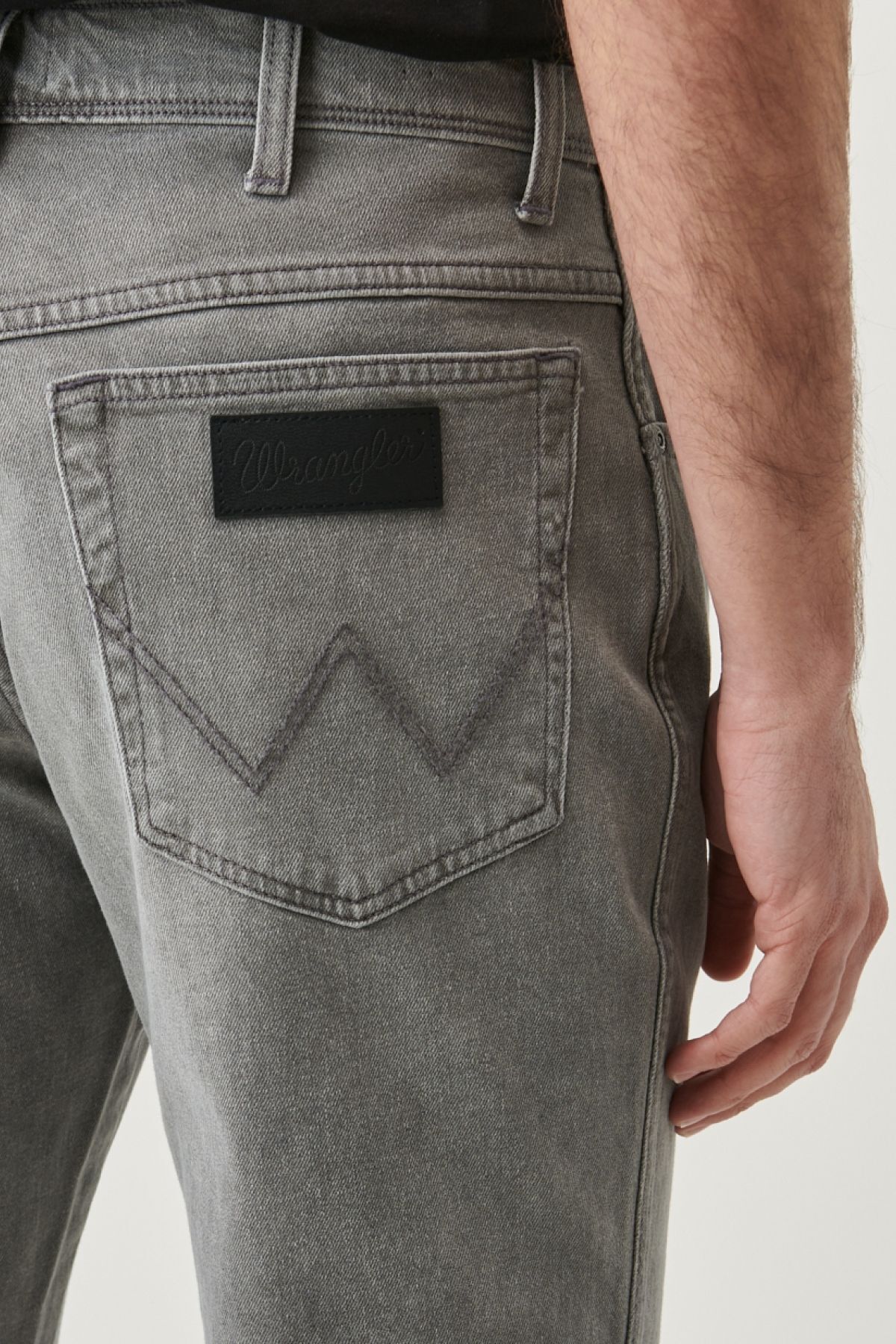 شلوار جین خاکستری مردانه تگزاس انعطاف پذیر مناسب Wrangler