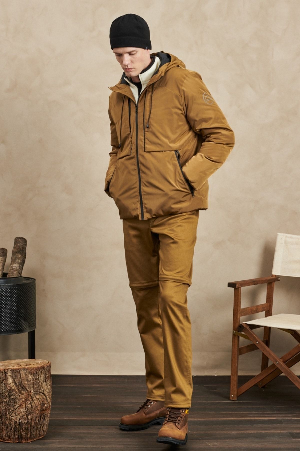 کاپشن پارکی شتری کلاهدار تمام زمینی منظم فیت منظم ALL TERRAIN GEAR -x- Wrangler