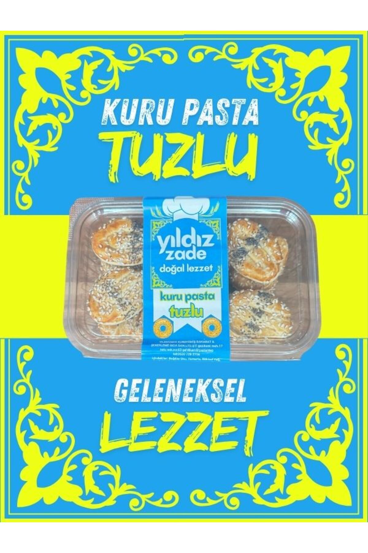 yıldızzade kuru pasta 300 gr tuzlu geleneksel