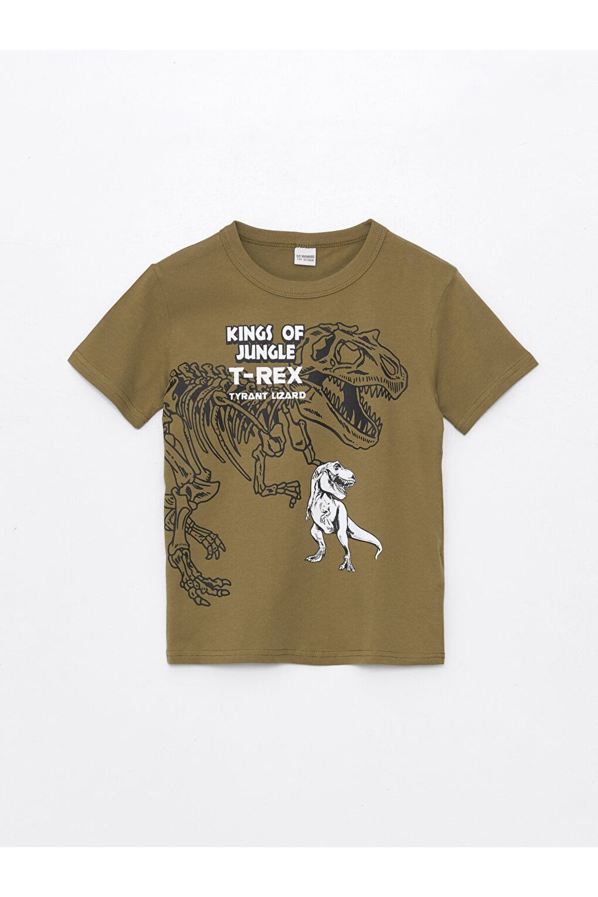 LC Waikiki Boy Crew Neck and Printed Short Sleeve T Shirt Trendyol