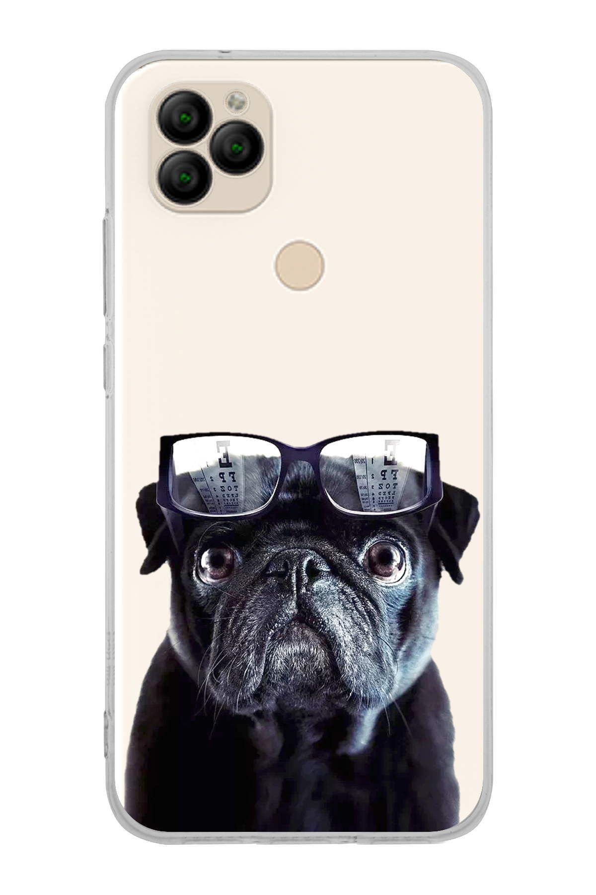 General Mobile GM22 ile Uyumlu Köpek 3 Kamera Korumalı Şeffaf Kılıf