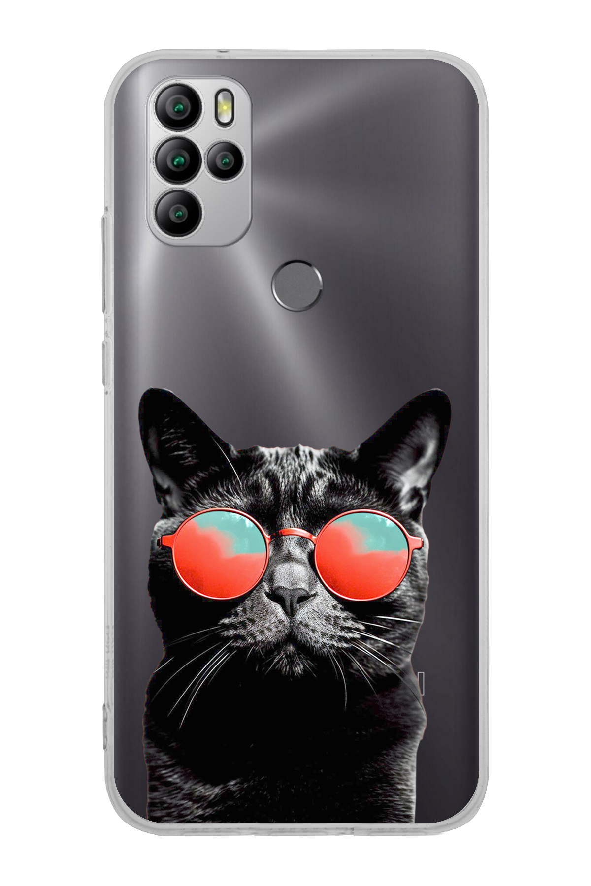 General Mobile GM 21 Pro ile Uyumlu Kedi 3 Kamera Korumalı Şeffaf Kılıf