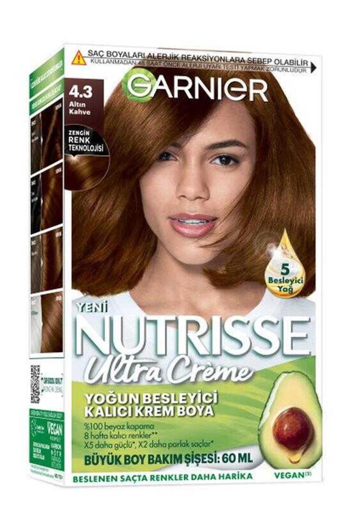 رنگ مو زنانه GARNIER NUTRISSE ULTRA CREME 4.3 قهوه طلایی Garnier