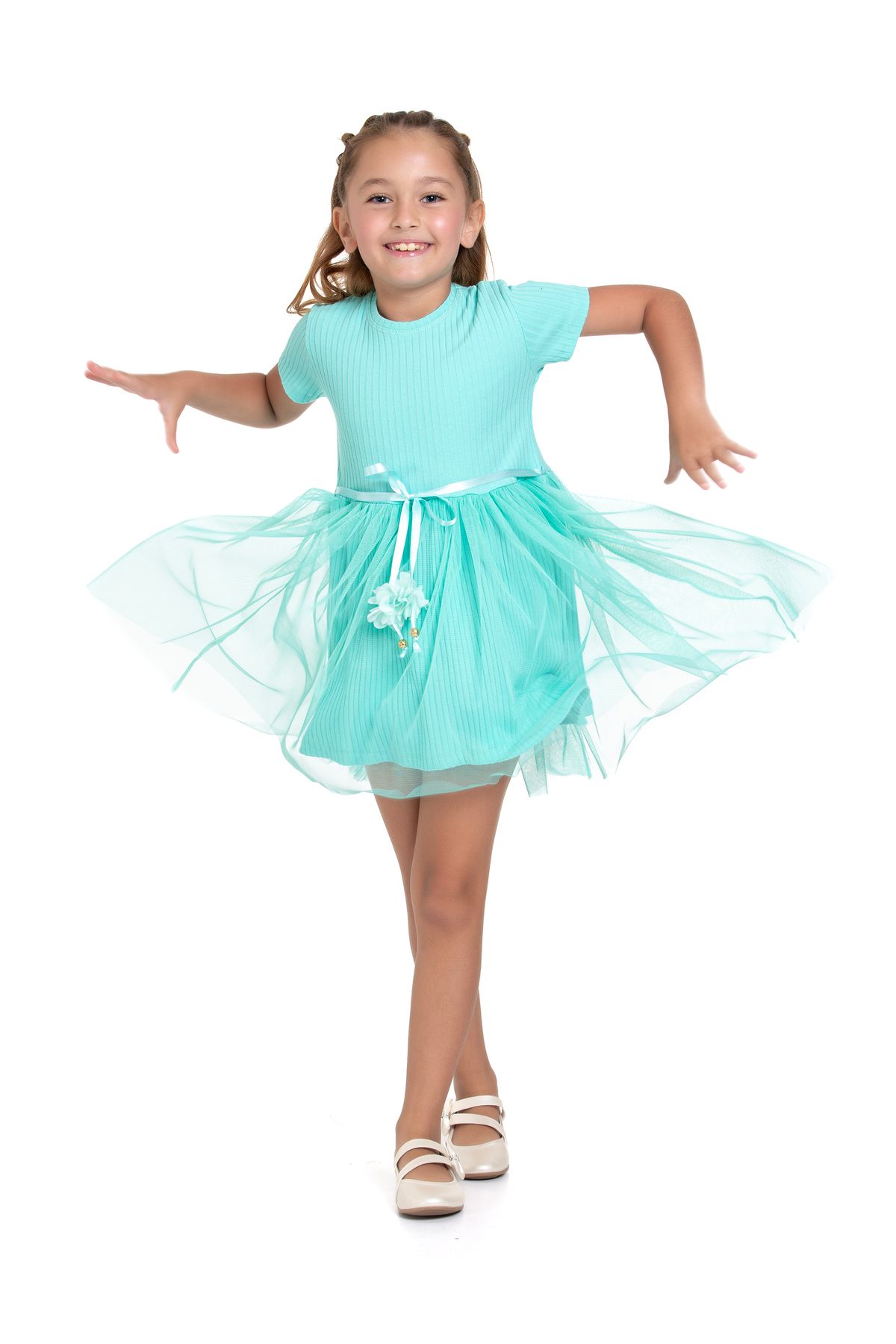 ADİFA KIDS-Girl's Dress with Tulle 6