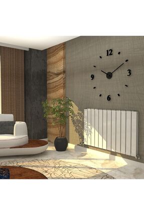 nixrad Nirvana 400x390 Beyaz 5 Dilim Dekoratif Hibrit Alüminyum&çelik Isı Ver...