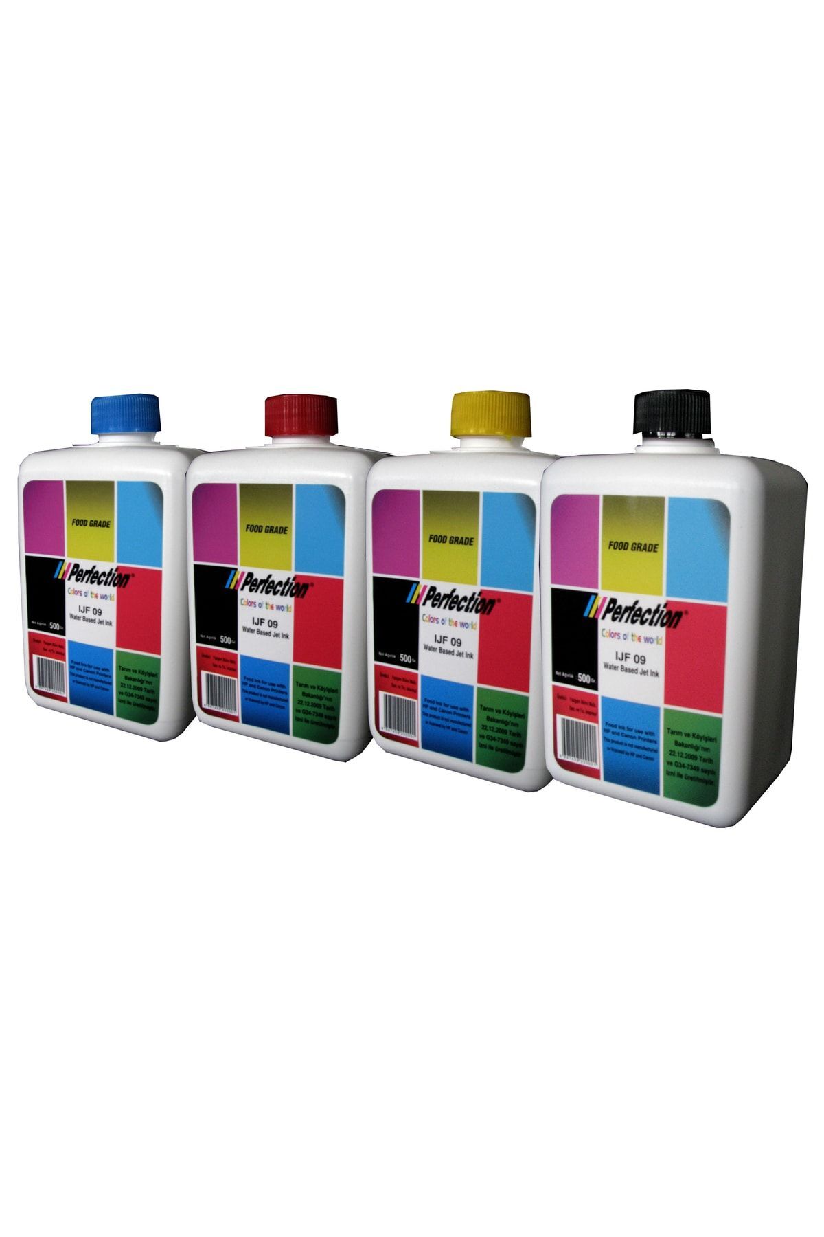 Perfection Resimli Pasta Yazıcısı Gıda Mürekkebi 4 Renk 500 ml