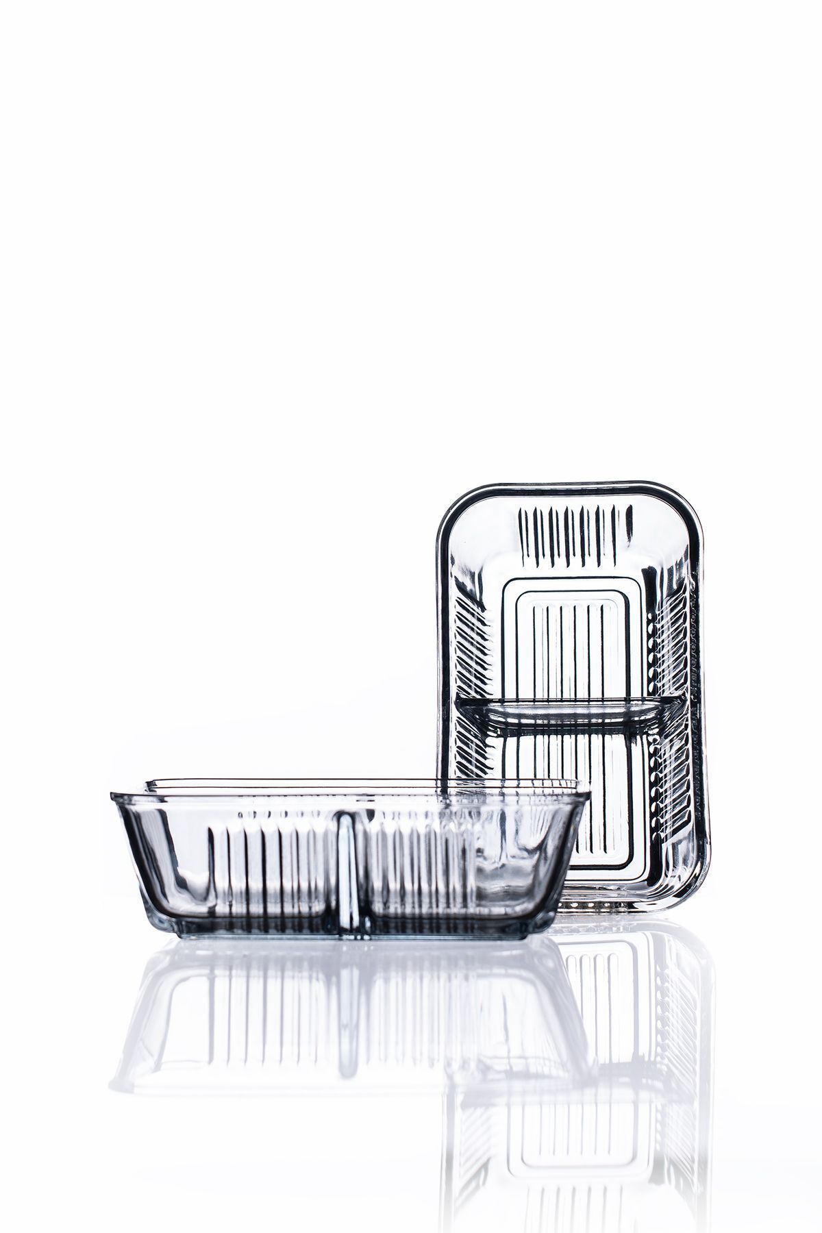 Fhilli-Frigo 2 Compartments - Breakfast Butter, Glass Storage Container with Leak Proof Lid 3