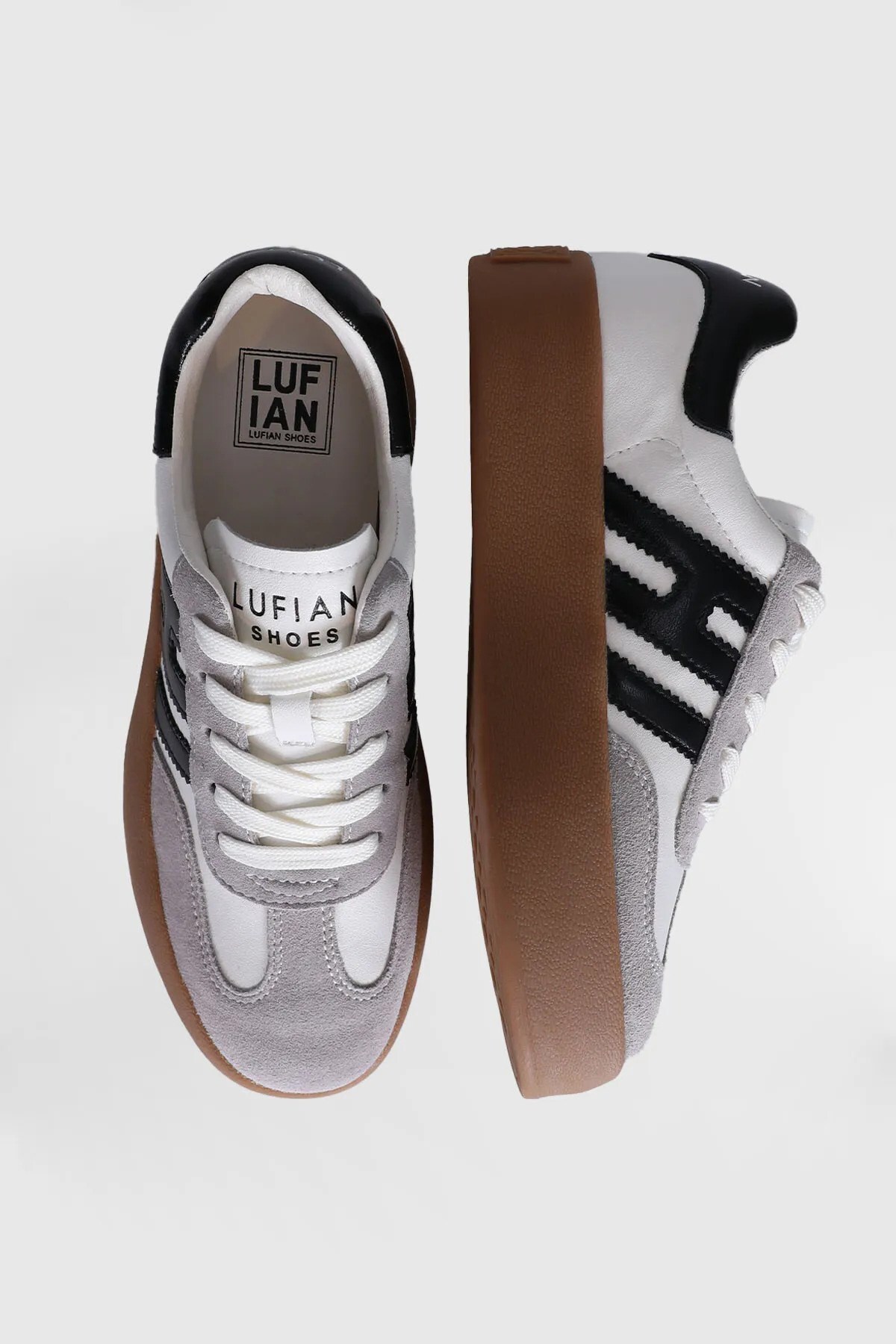 Hakiki Deri Günlük Bağcıklı Erkek Beyaz Sneaker Ayakkabı