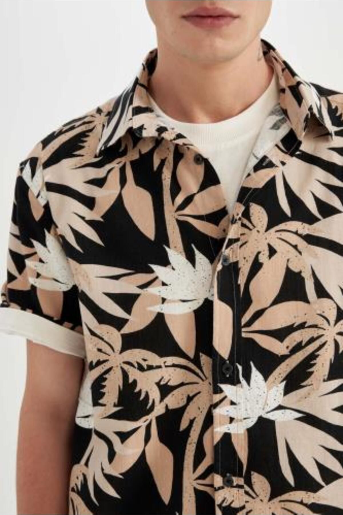 پیراهن مردانه دفاکتو | C7667AX24SM Defacto - Image 5