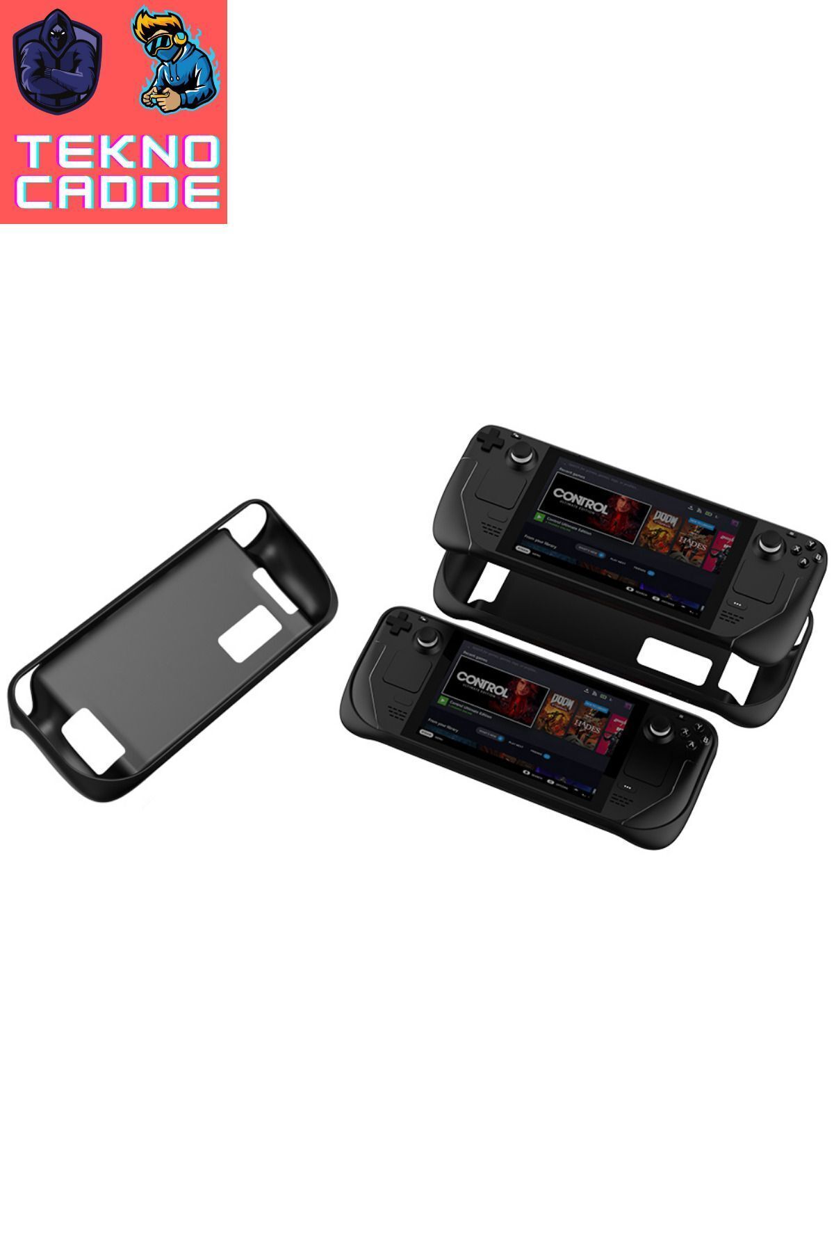 TY-2830 El Tutucu Grip Tasarım UyumluTPU STEAM DECK Silikon Koruyucu Kılıf 6