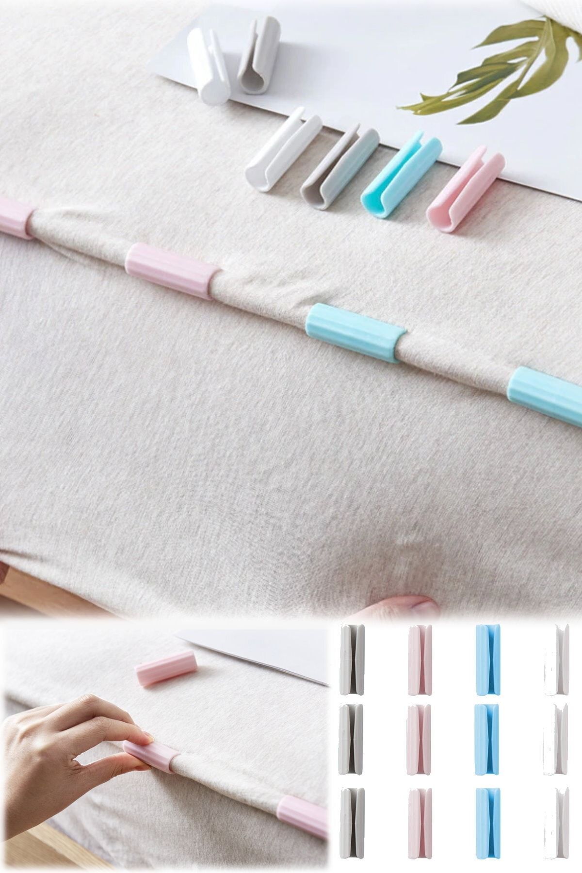 Utelips Sheet Holder 60 Pieces Duvet Cover Organizer Plastic Clips Practical Hotel Suit Sheet Organizer Trendyol