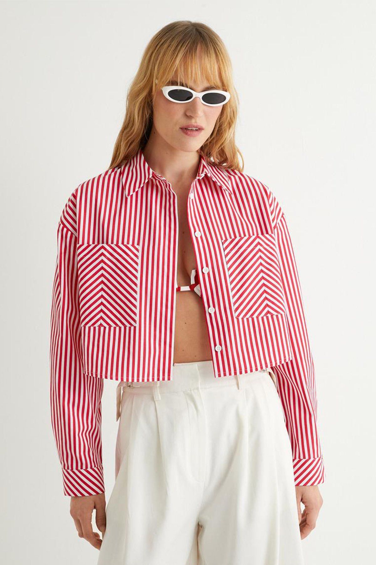 Koton-X Sima Tarkan – Langarm-Crop-Shirt 4SAK60471PW 3
