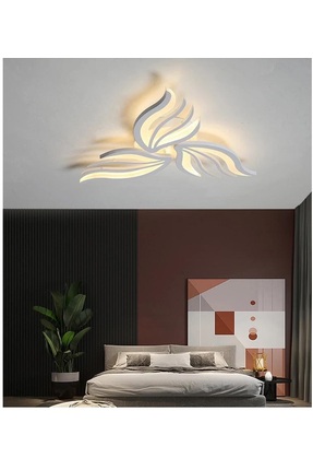 Sanctum Avize MS57005-3 Beyaz Plafonyer Lüks Modern 3'Lü Beyaz Ledli Avize